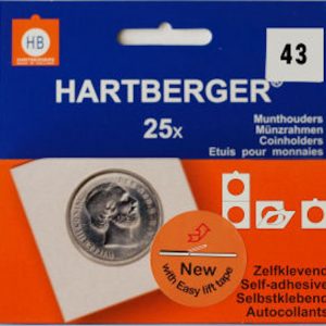 Hartberger munthouders zelfklevend; Ø 43 mm