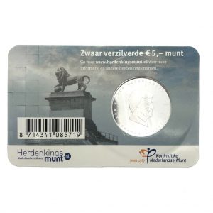 Nederland; 5 euro; 2015; Het Waterloo Vijfje in Coincard (UNC)